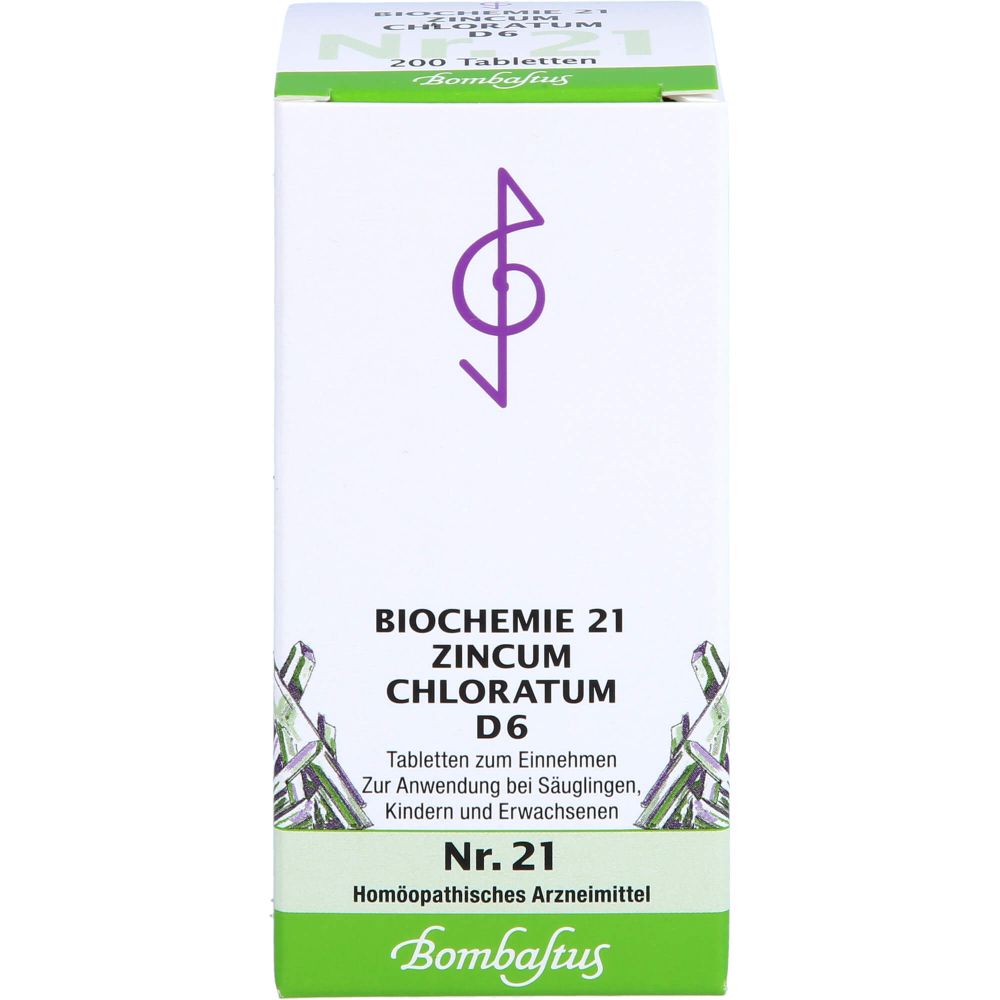Biochemie 21 Zincum chloratum D 6 Tabletten 200 St