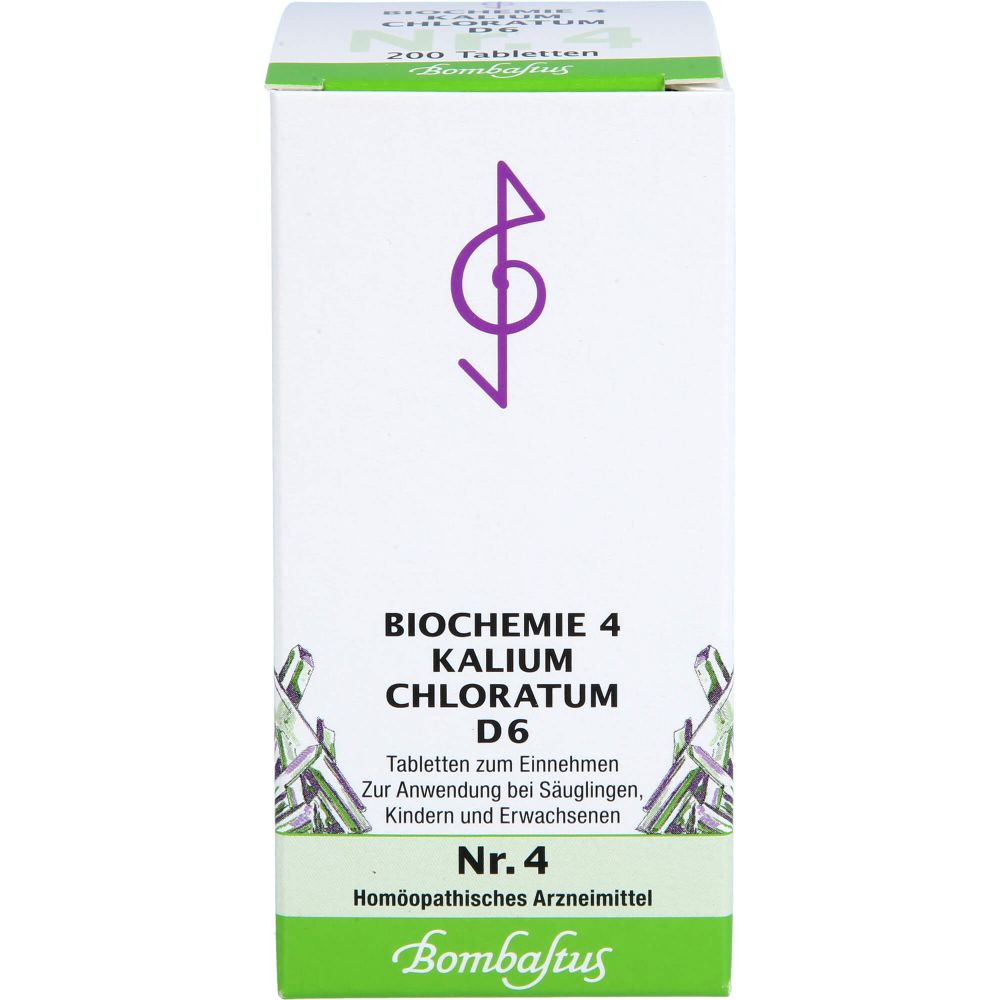Biochemie 4 Kalium chloratum D 6 Tabletten 200 St