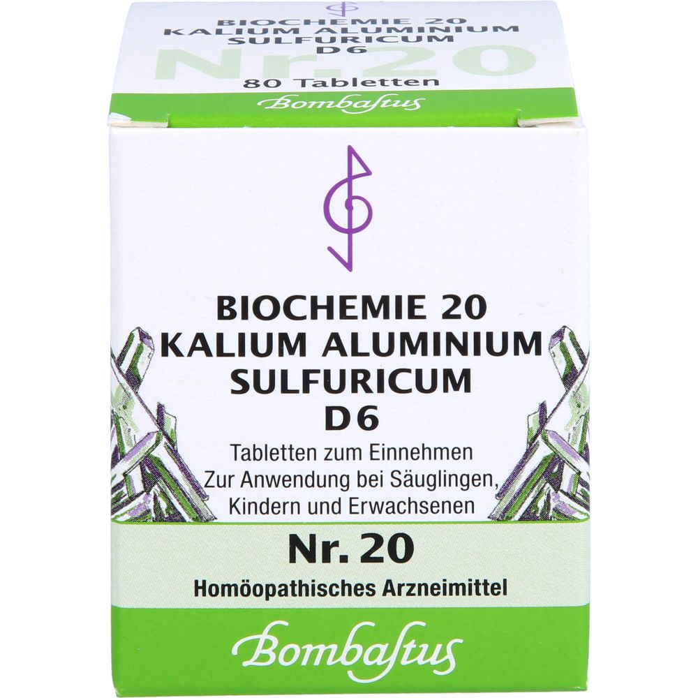 Biochemie 20 Kalium aluminium sulfuricum D 6 Tabl. 80 St