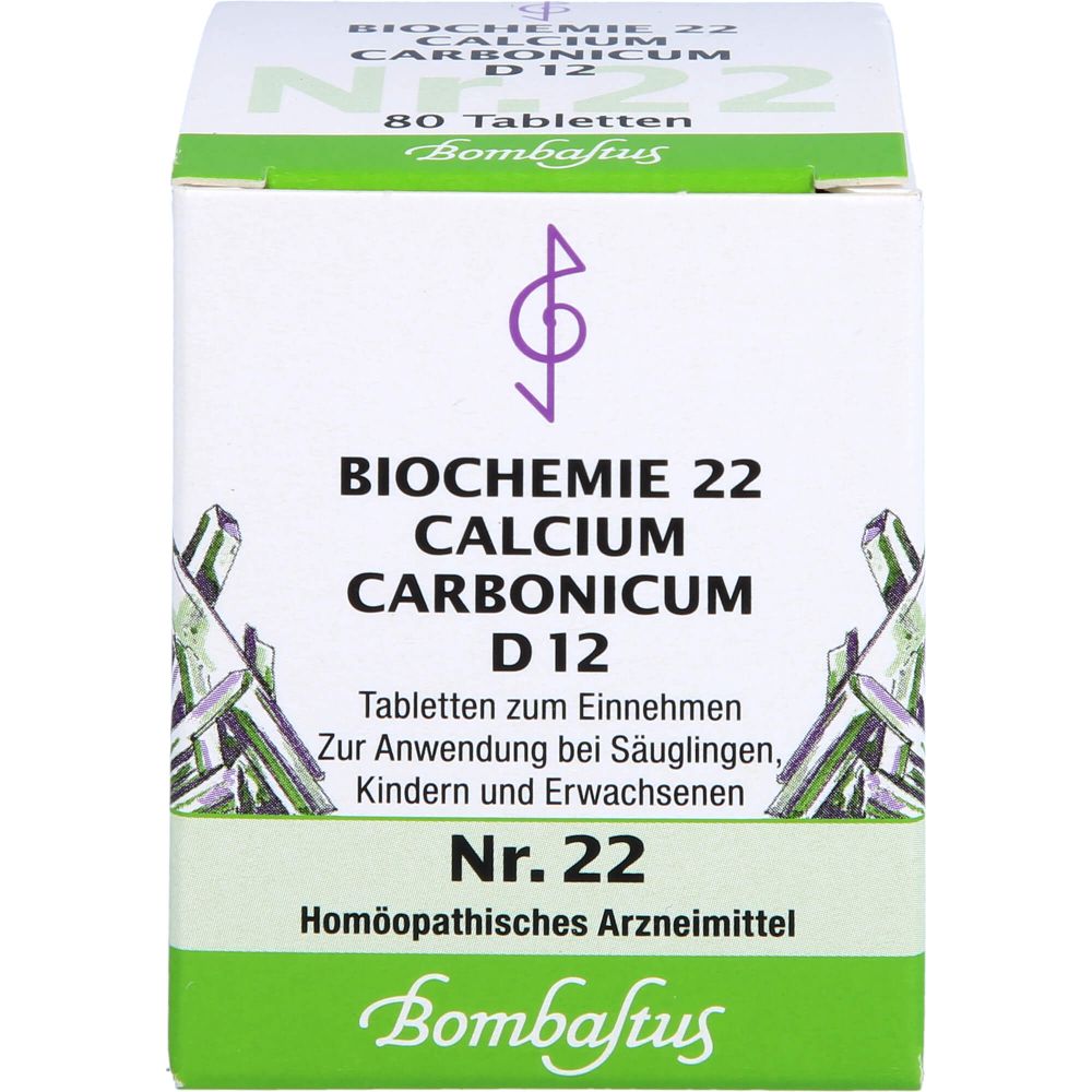 Biochemie 22 Calcium carbonicum D 12 Tabletten 80 St