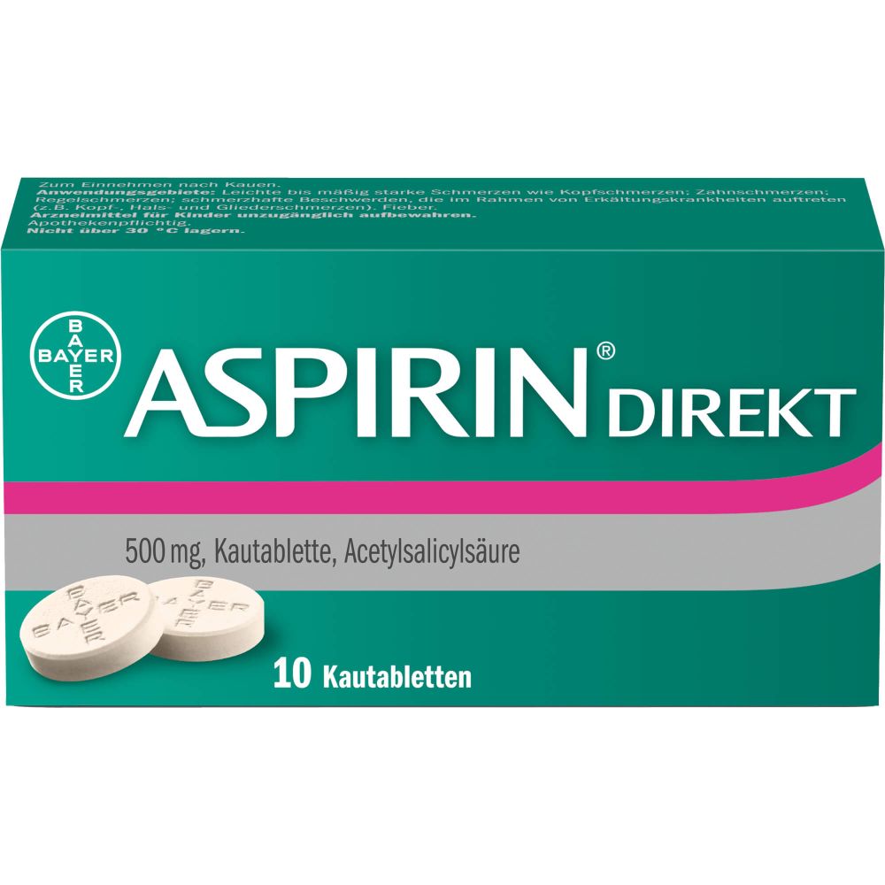 Aspirin Direkt Kautabletten 10 St