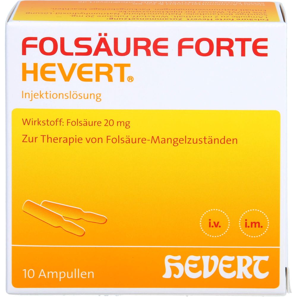 Folsäure Hevert forte Ampullen 20 ml