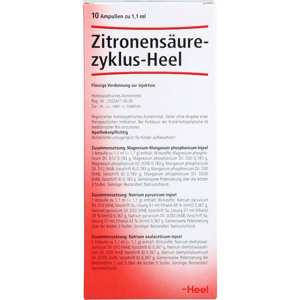 Zitronensäurezyklus Heel Ampullen 10 St