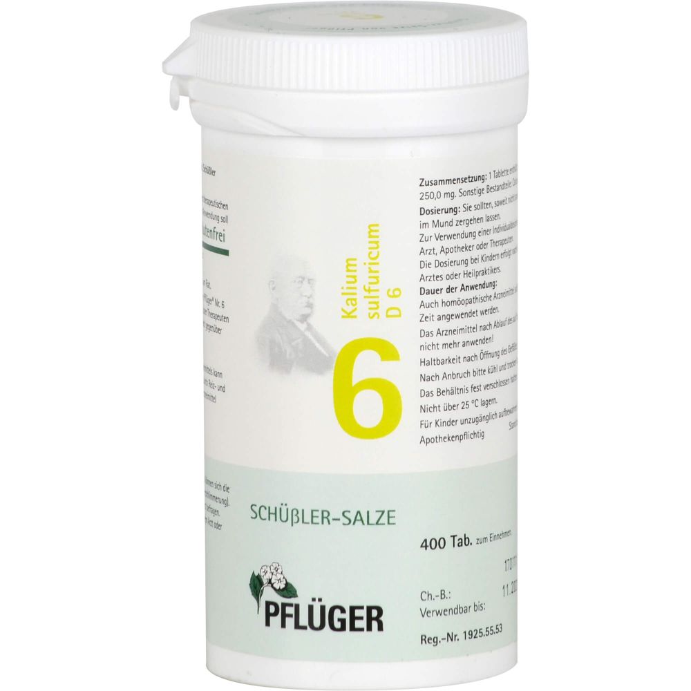Biochemie Pflüger 6 Kalium sulfuricum D 6 Tabl. 400 St