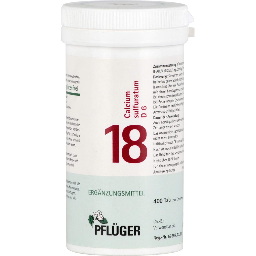Biochemie Pflüger 18 Calcium sulfuratum D 6 Tabl. 400 St