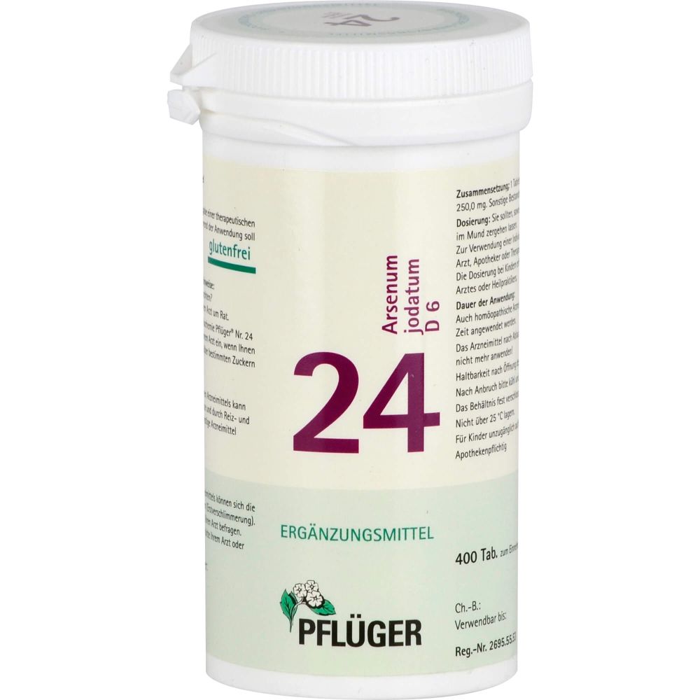 Biochemie Pflüger 24 Arsenum jodatum D 6 Tabletten 400 St