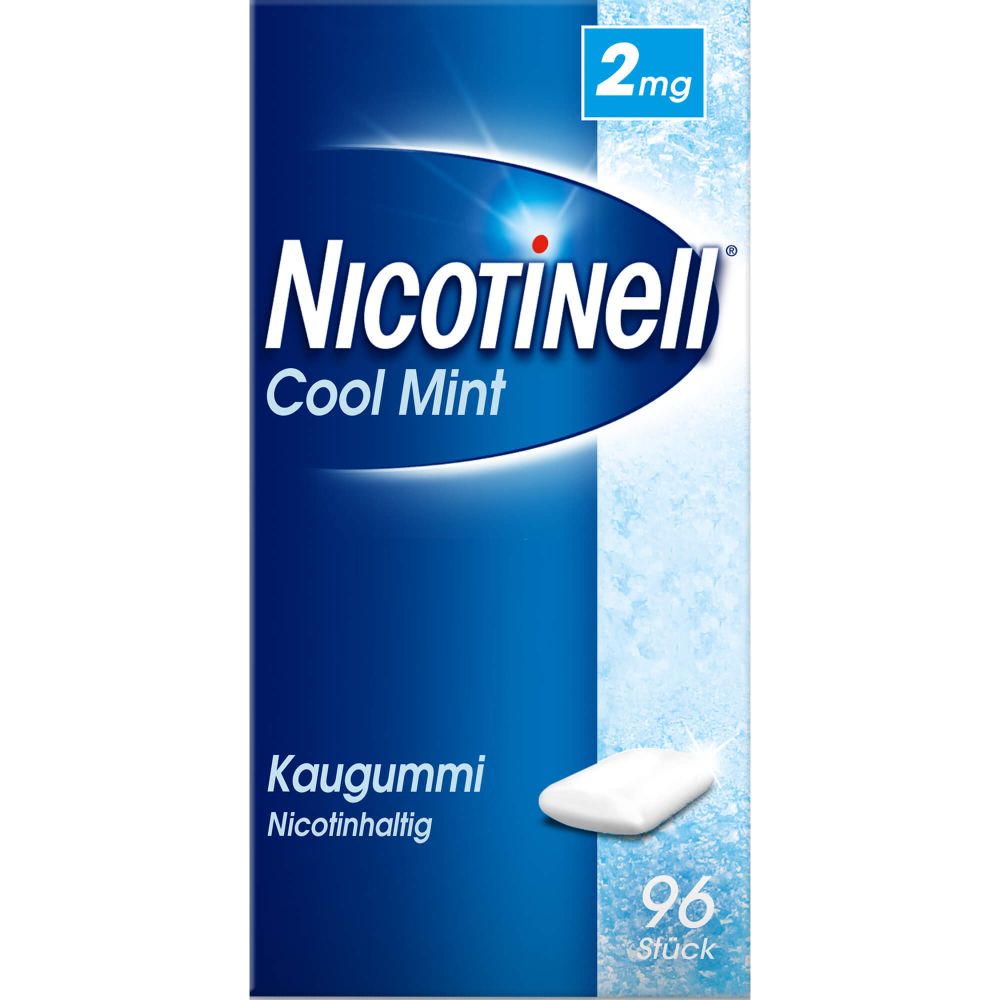 Nicotinell Kaugummi Cool Mint 2 mg 96 St