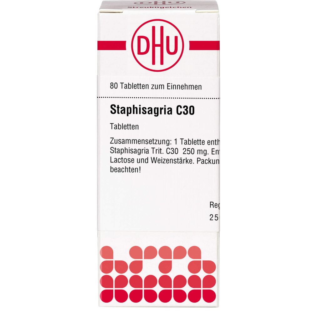 Staphisagria C 30 Tabletten 80 St