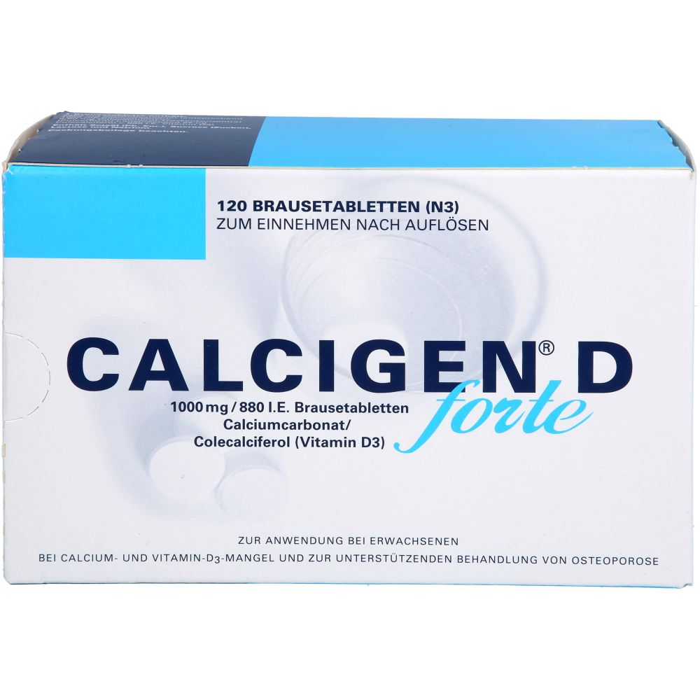 Calcigen D forte 1000 mg/880 I.E. Brausetabletten 120 St