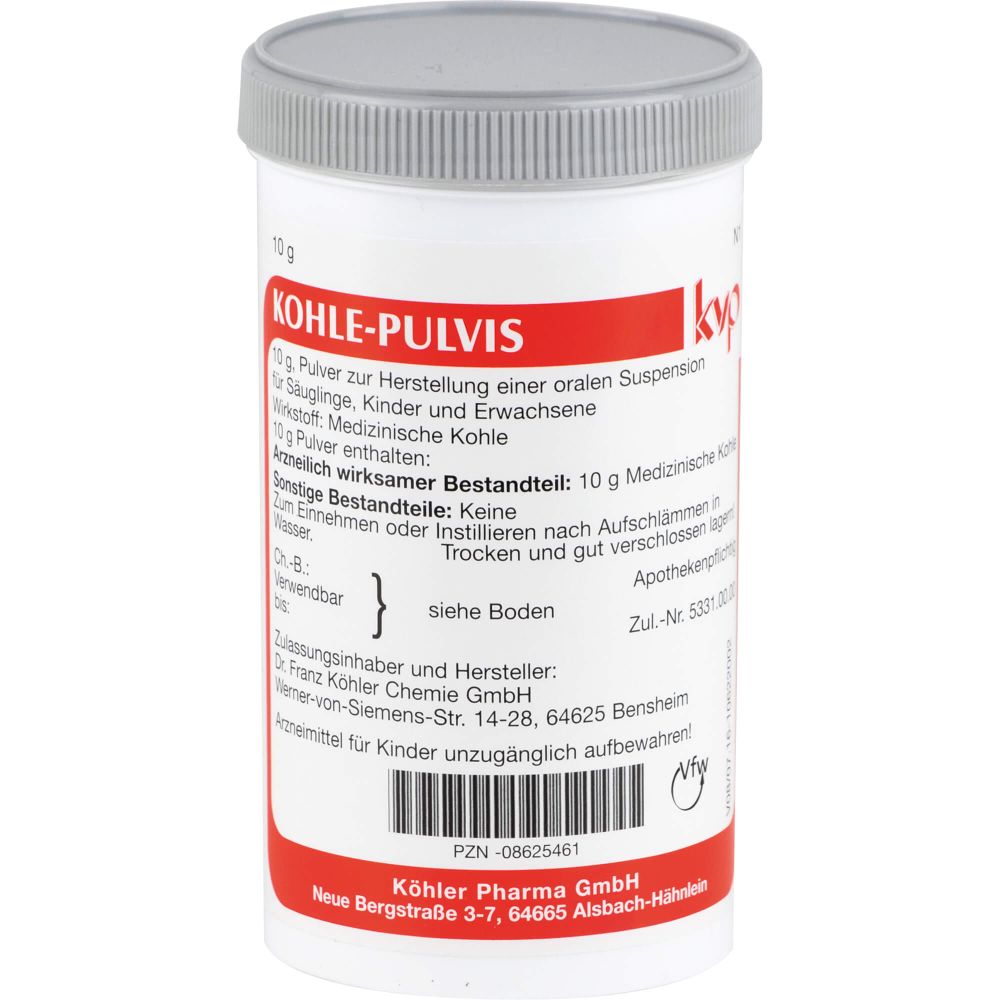 Kohle pulvis Pulver 10 g