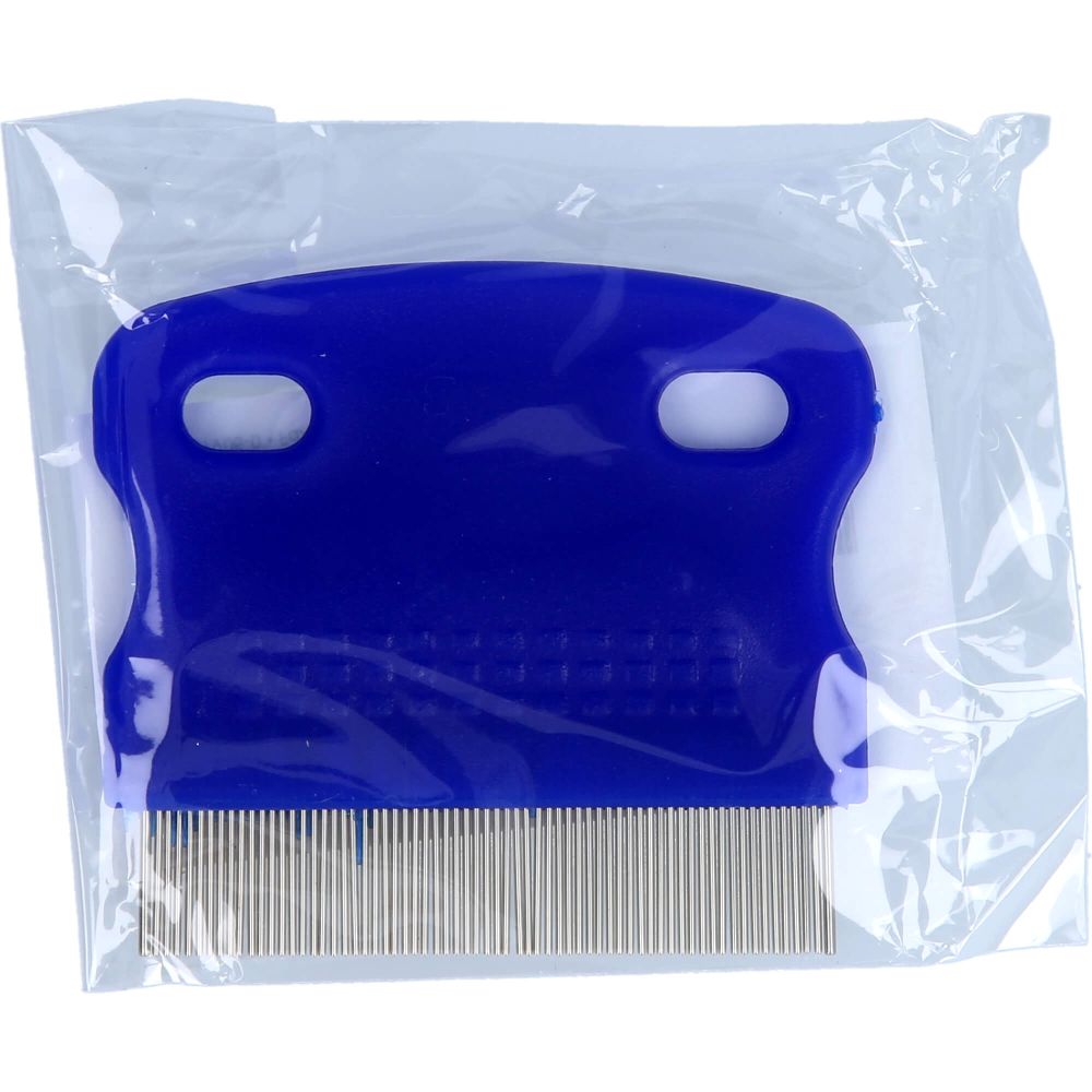 Nissenkamm Metall blauer Griff 1 St