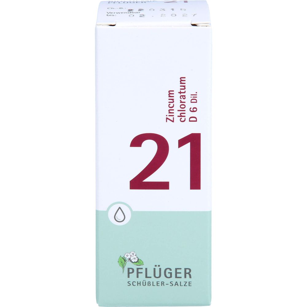 Biochemie Pflüger 21 Zincum chloratum D 6 Tropfen 30 ml