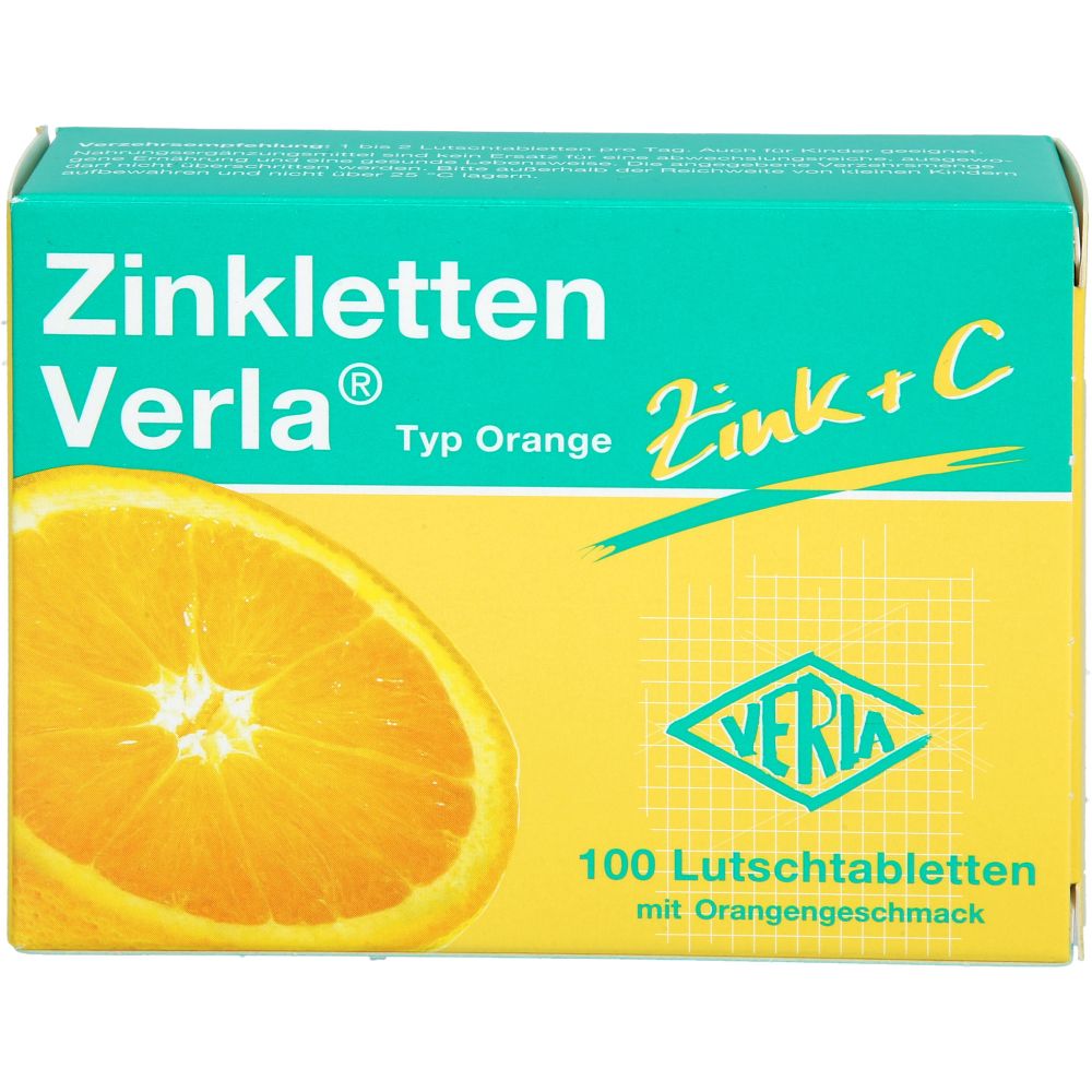 Zinkletten Verla Orange Lutschtabletten 100 St