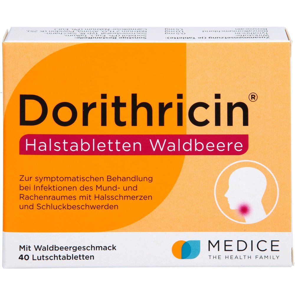 Dorithricin Halstabletten Waldbeere 40 St