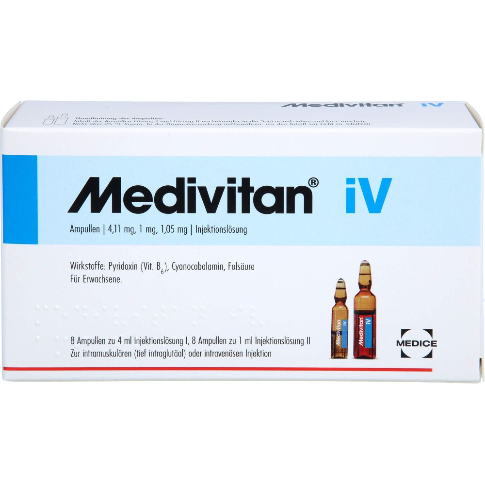 Medivitan iV Injektionslösung in Amp.-Paare 8 St