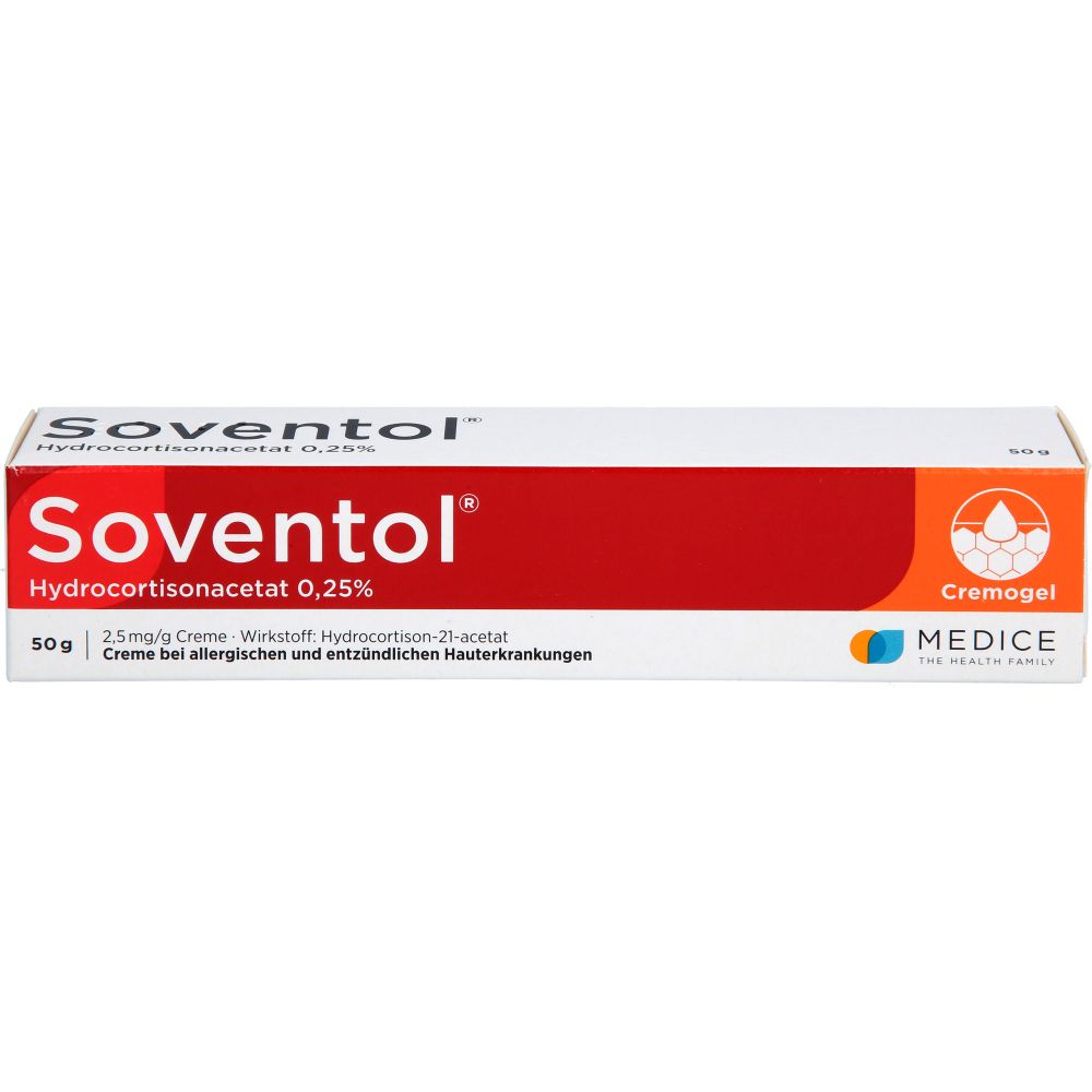 Soventol Hydrocortisonacetat 0,25% Creme 50 g