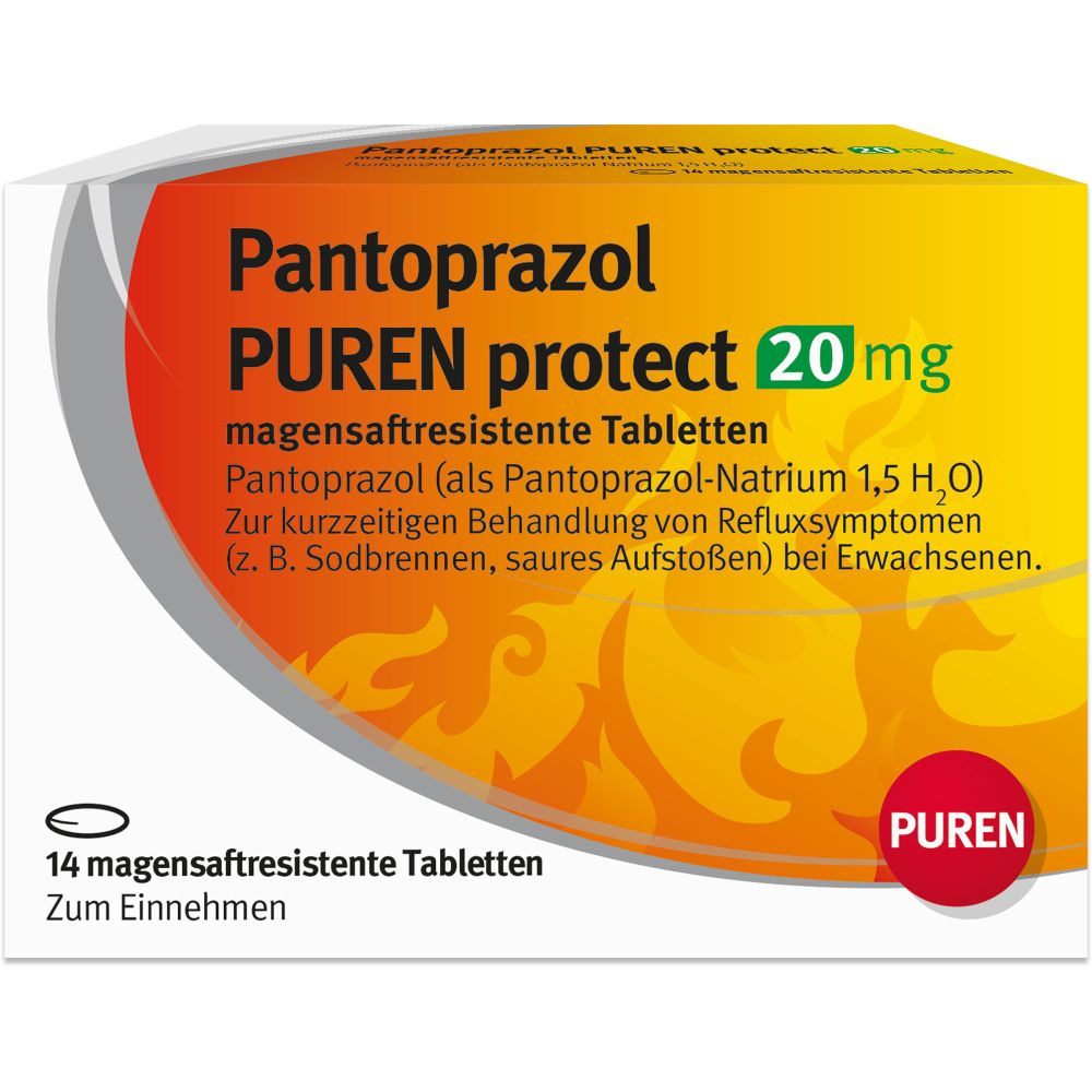 Pantoprazol Puren protect 20 mg magensaftres.Tabl. 14 St