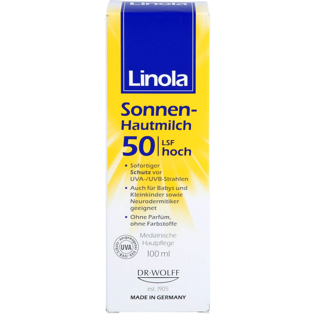 Linola Sonnen-Hautmilch Lsf 50 100 ml