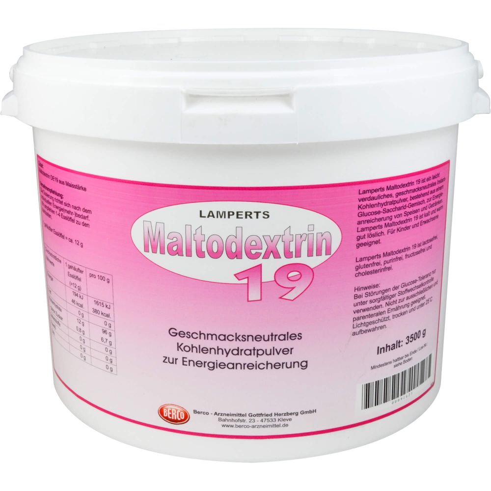 Maltodextrin 19 Lamperts Pulver 3500 g