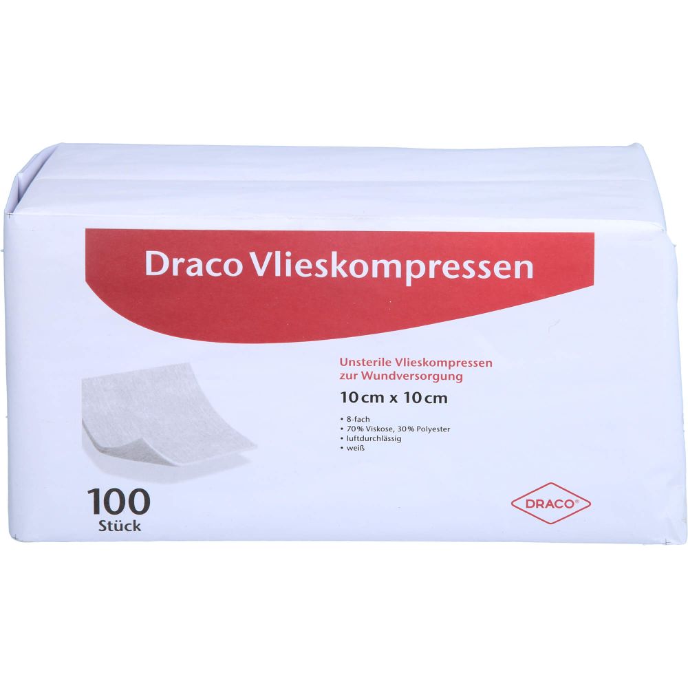 Vlieskompressen unsteril 10x10 cm 8fach 100 St