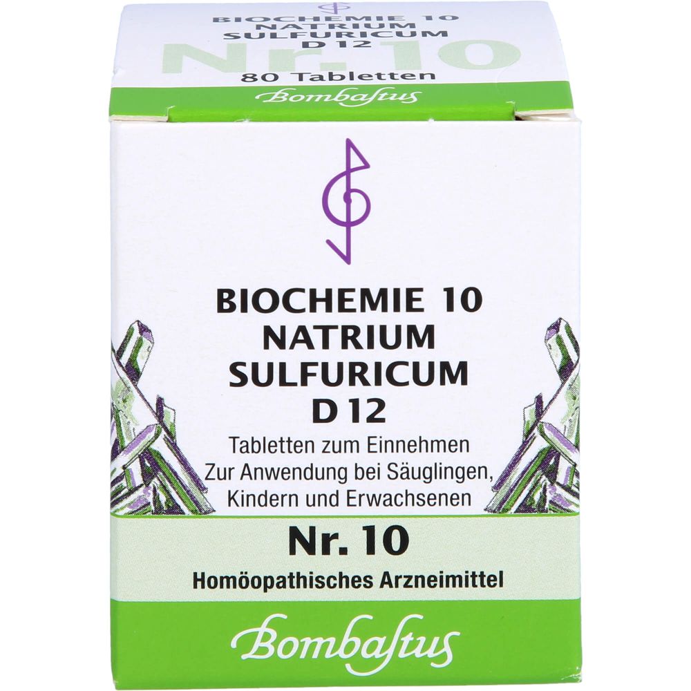 Biochemie 10 Natrium sulfuricum D 12 Tabletten 80 St
