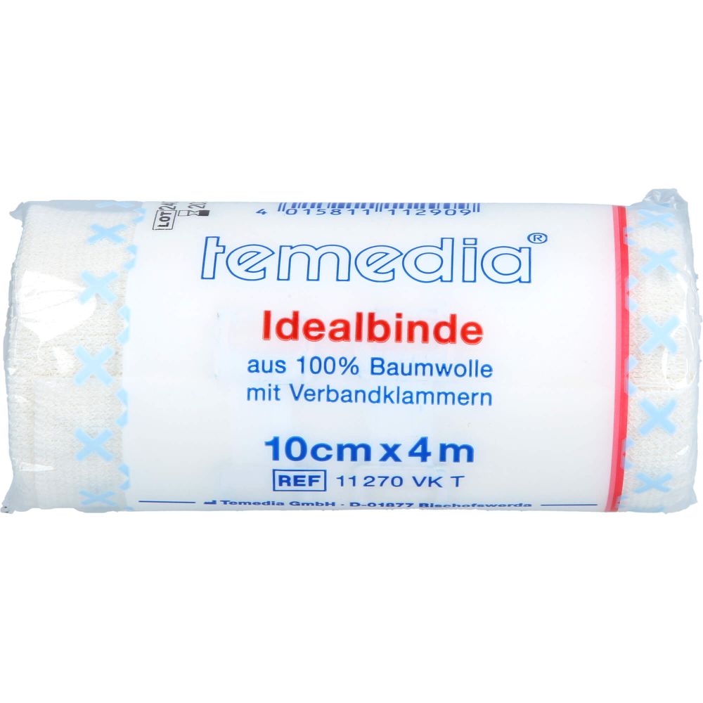 Idealbinde 10 cm mit Klammer 1 St