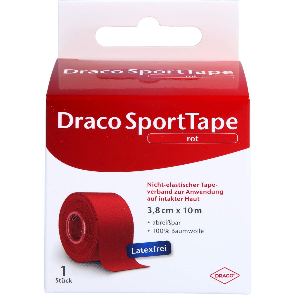 Draco Tapeverband 3,8 cmx10 m rot 1 St