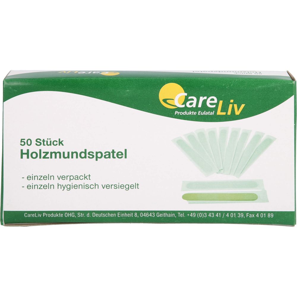 Holzmundspatel einzeln verpackt 50 St