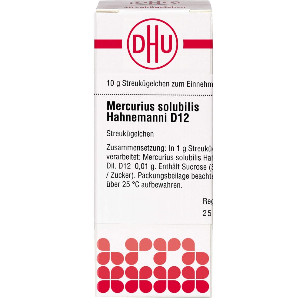 Mercurius Solubilis Hahnemanni D 12 Globuli 10 g