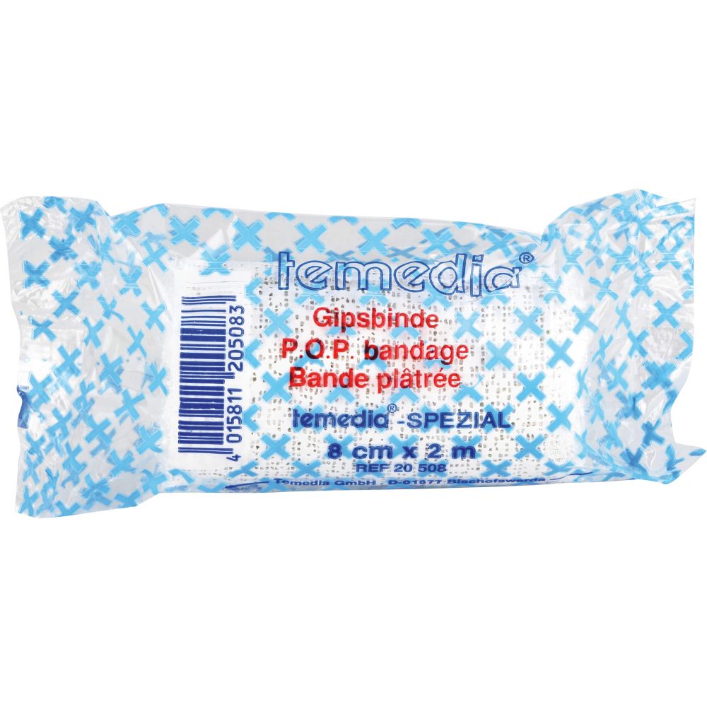 Gipsbinde Temedia spezial 8 cmx2 m 1 St