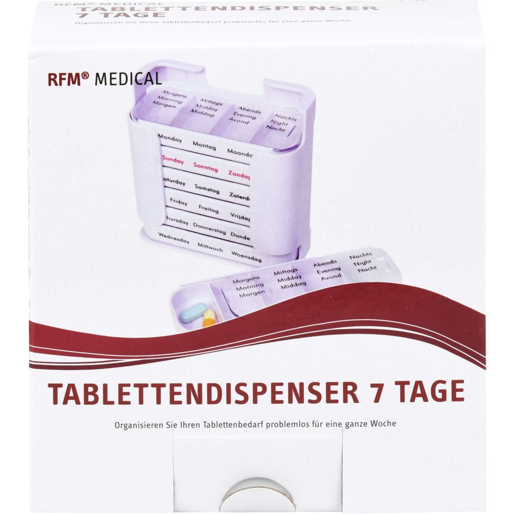 Tabletten Dispenser 7 Tage Rfm De/En/Nl 1 St