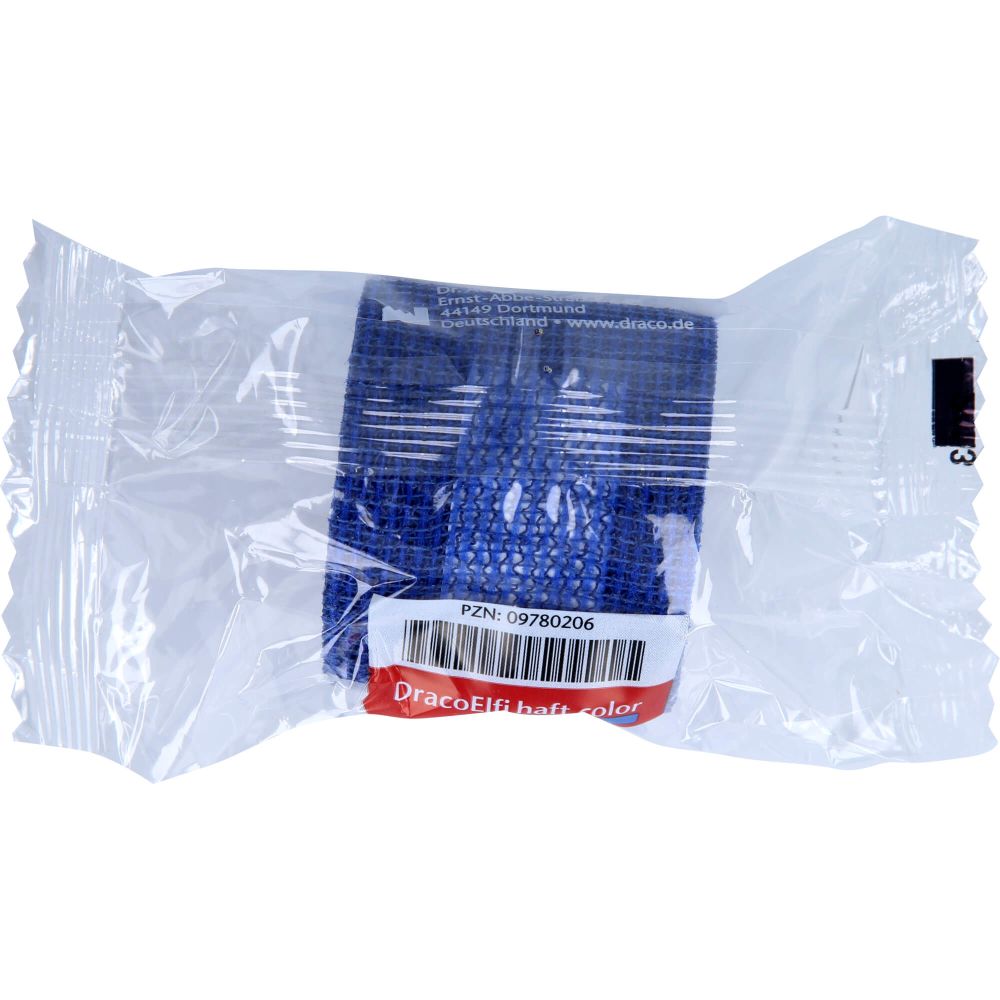 Dracoelfi haft color elast.Fixierb.4 cmx4 m blau 1 St