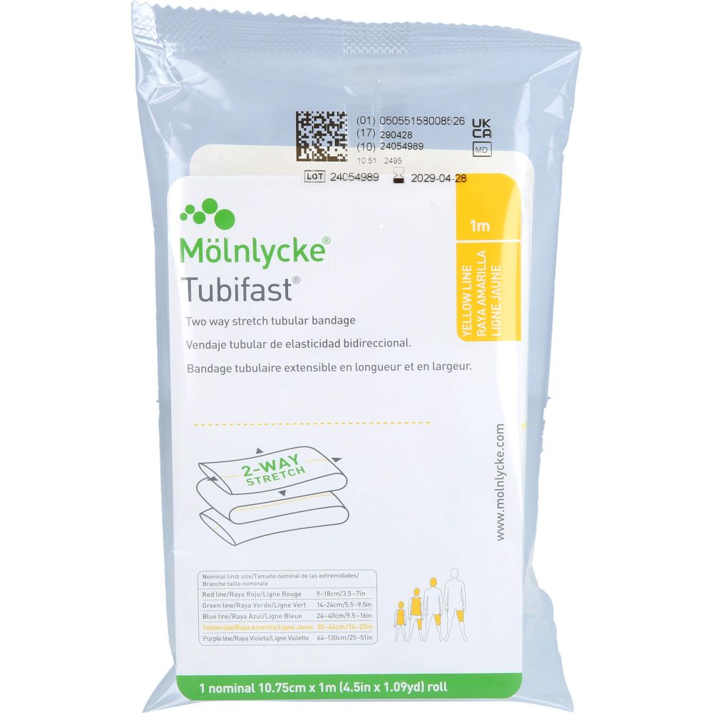 Tubifast 2-Way Stretch 10,75 cmx1 m gelb 1 St