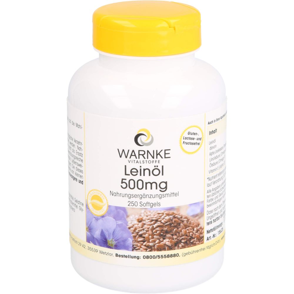Leinöl 500 mg Kapseln 250 St