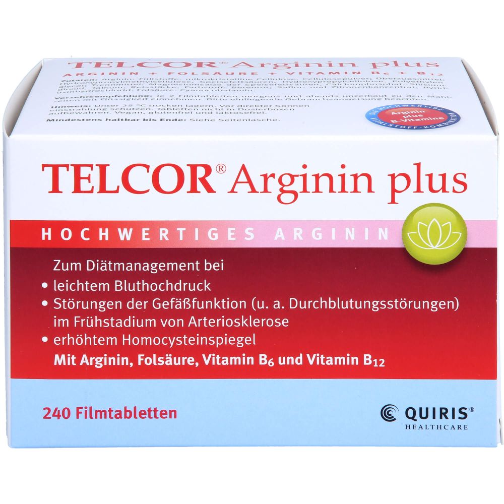 Telcor Arginin plus Filmtabletten 240 St