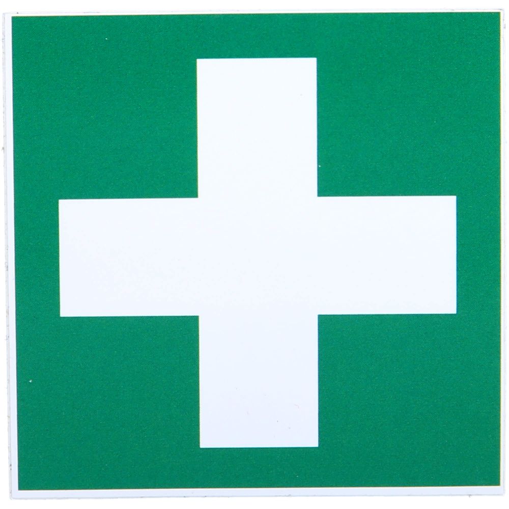 Grünes Kreuz Aufkleber Verbandkasten 1 St