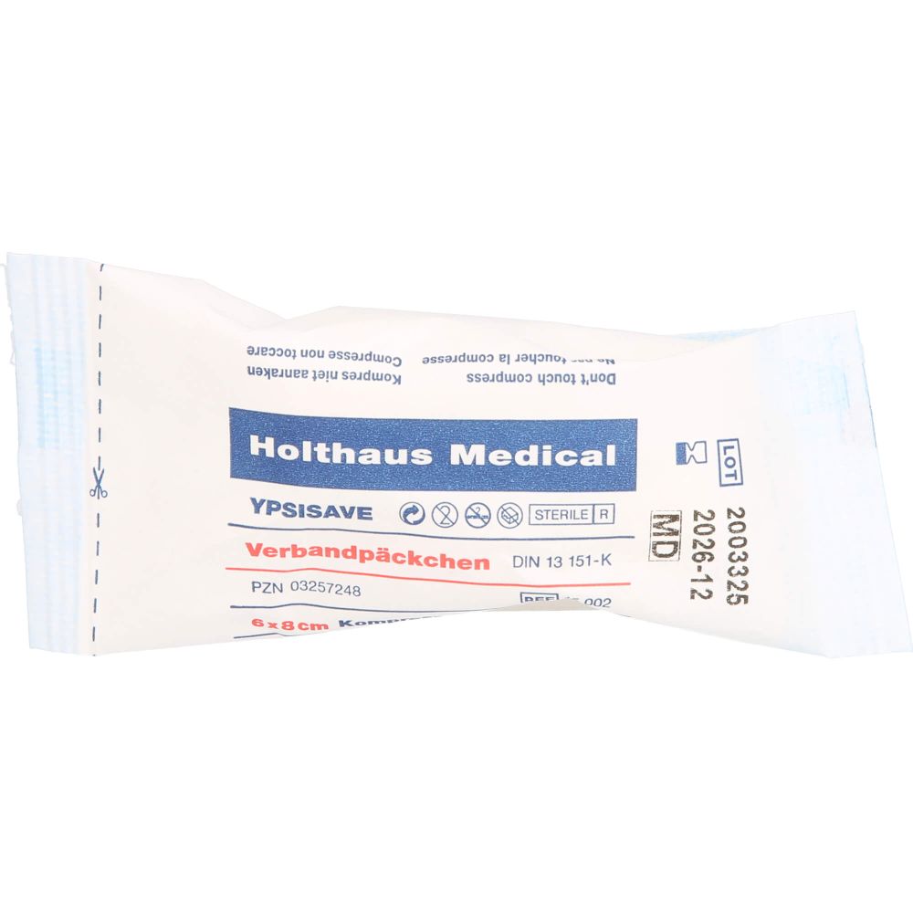 Verbandpäckchen Ypsisave 6x8 cm klein 1 St