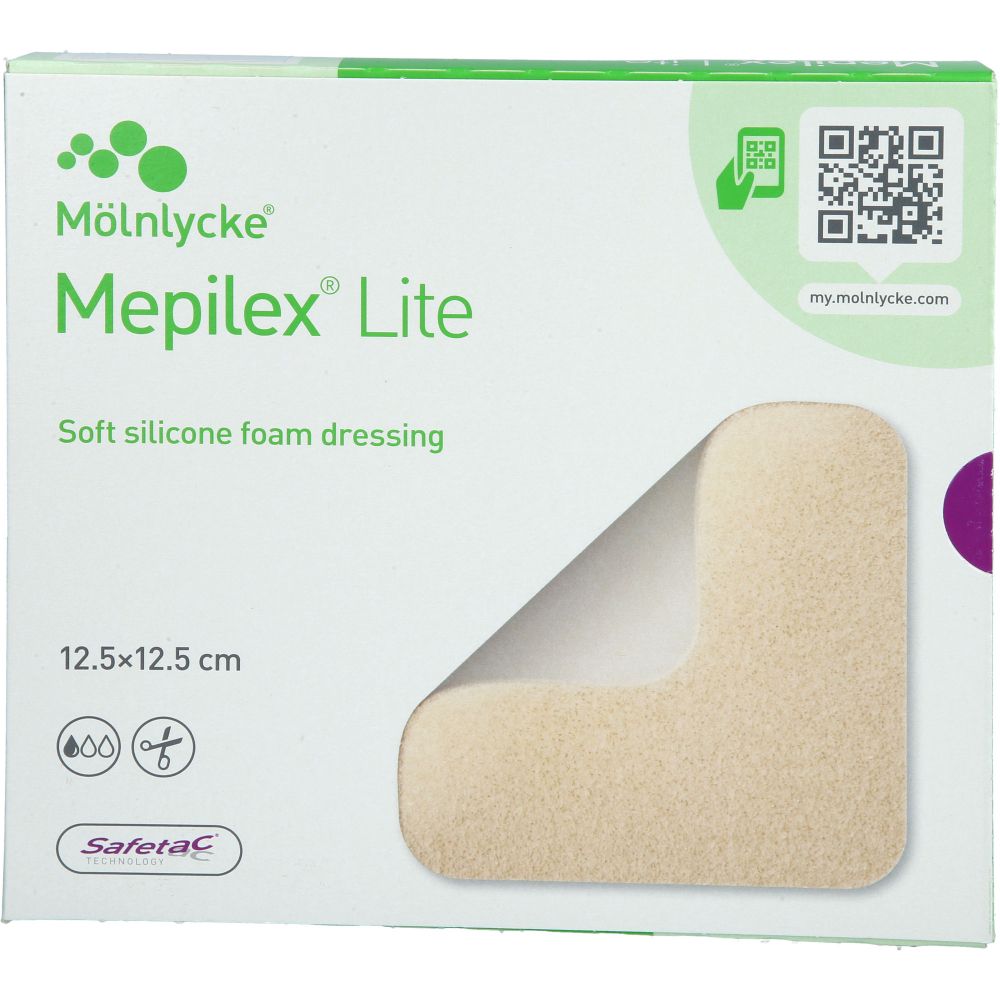 Mepilex Lite Schaumverband 12,5x12,5 cm steril 5 St