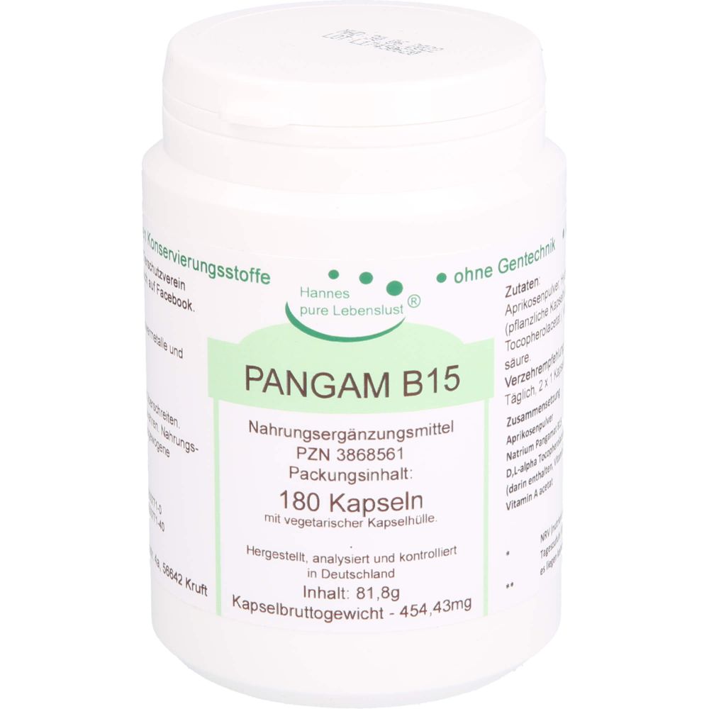 Pangam Vitamin B15 Vegi Kapseln 180 St