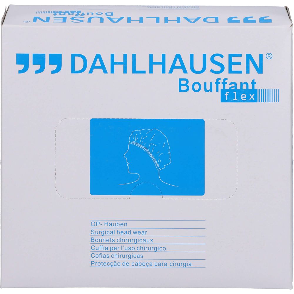 Op-Haube Bouffant Flex grün 100 St
