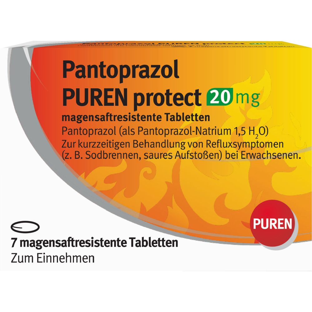 Pantoprazol Puren protect 20 mg magensaftres.Tabl. 7 St