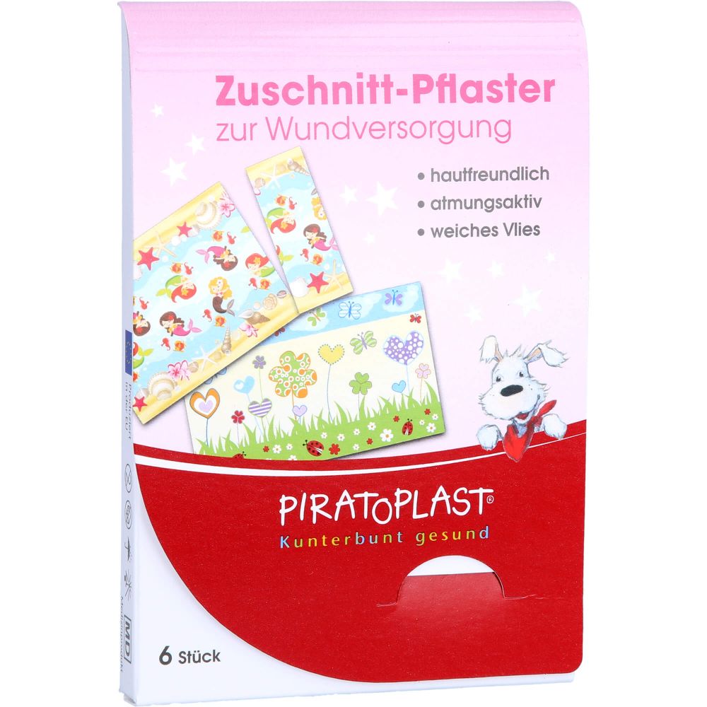 Piratoplast Mädchen Pflasterzuschnitt 6x10 cm 6 St