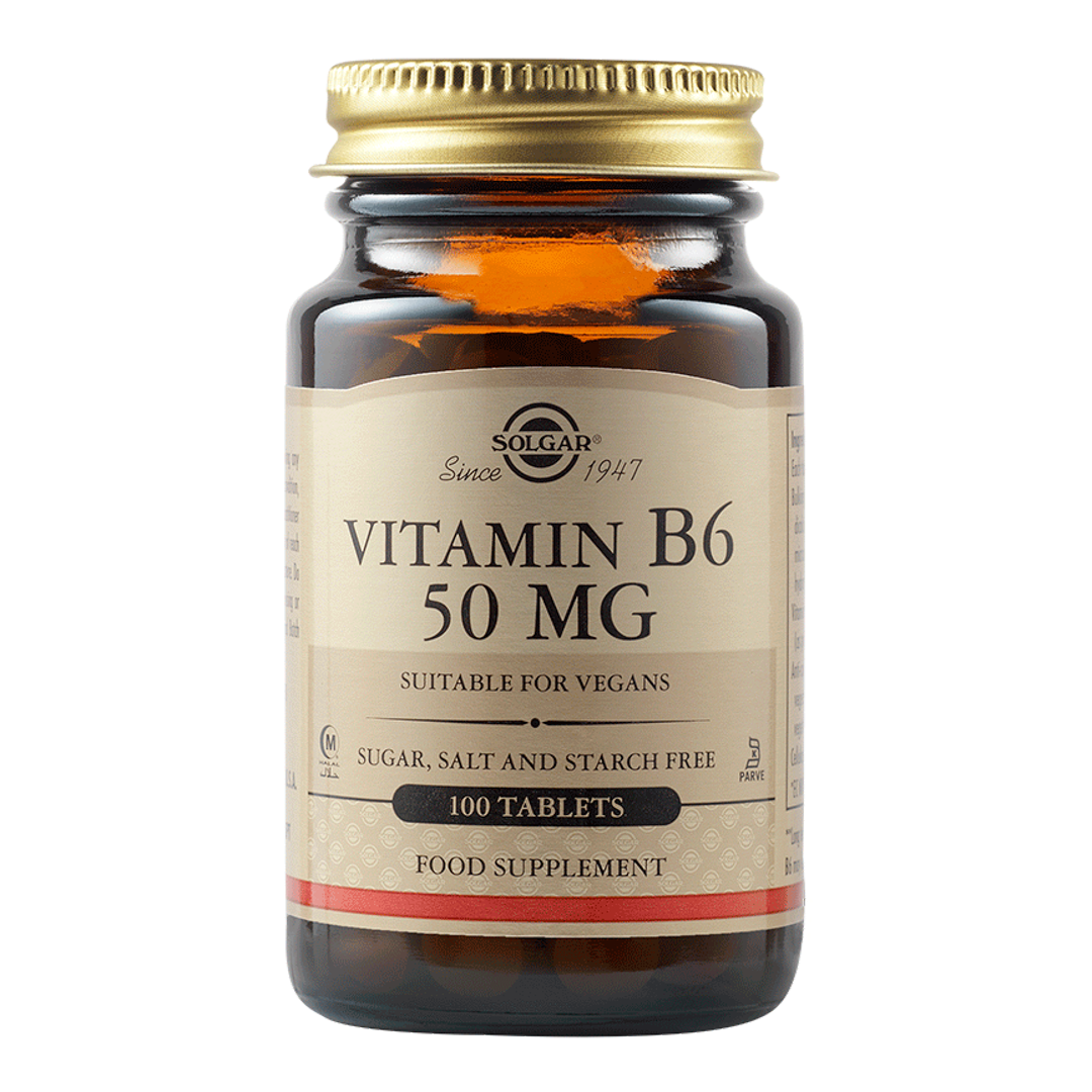 Vitamina B6 50 mg, 100 tablete, Solgar