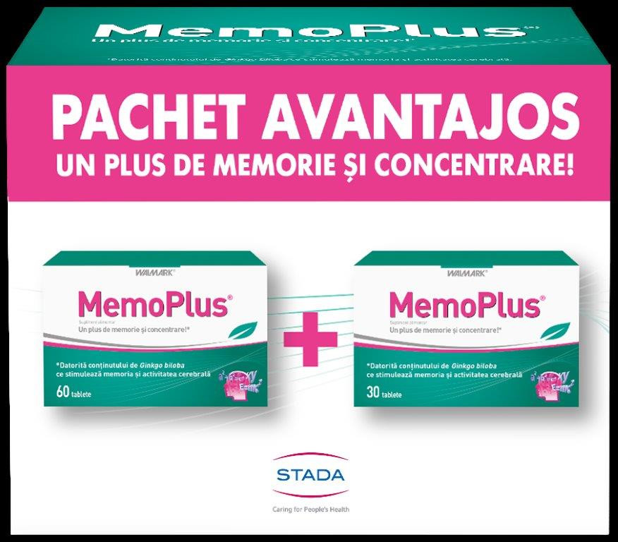 Pachet MemoPlus, 60 + 30 tablete, Walmark