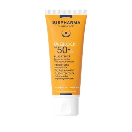 UVEBLOCK SPF 50+ Tinted Fluid Crema cu protectie solara colorata SPF50+ 40 ml, IsisPharma