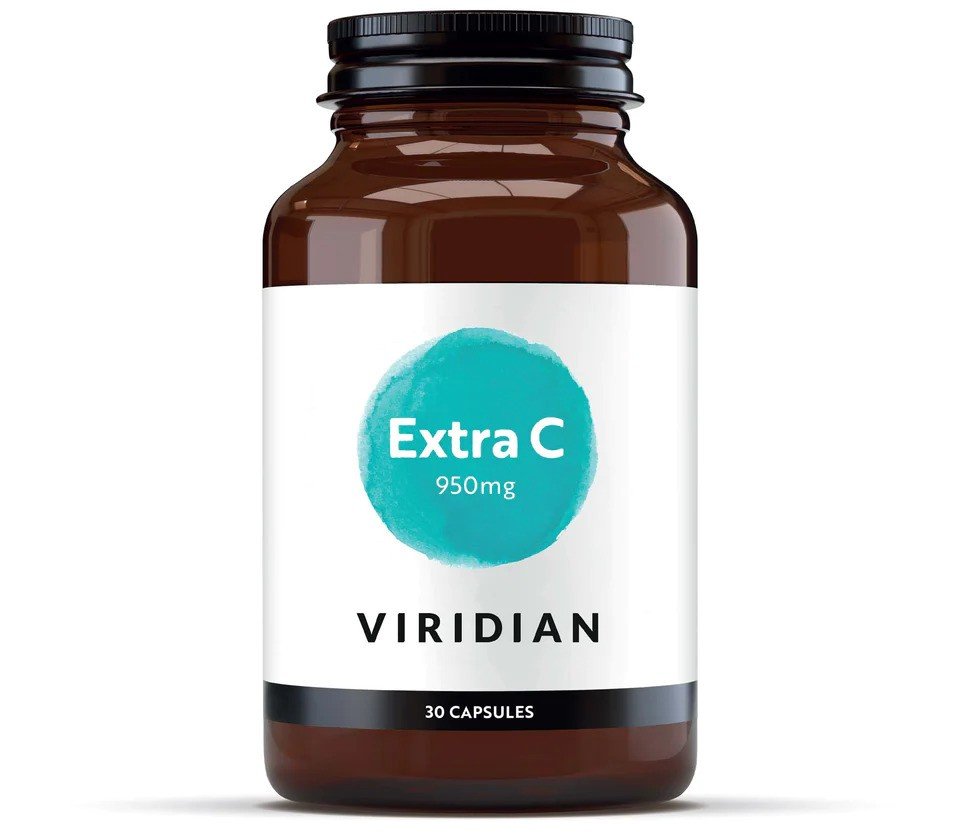 Viridian Extra C - Vitamina C 950 mg, 30 capsule, Viridian