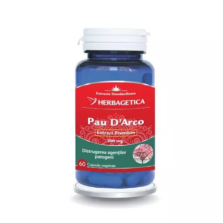 Pau D' Arco, 60 capsule, Herbagetica