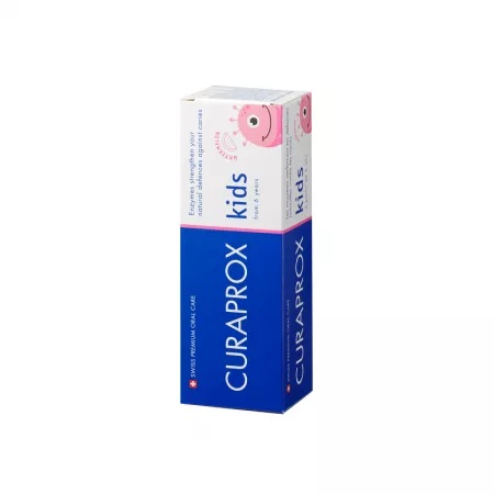 Pasta de dinti copii Curaprox Kids cu aroma de pepene, 60 ml