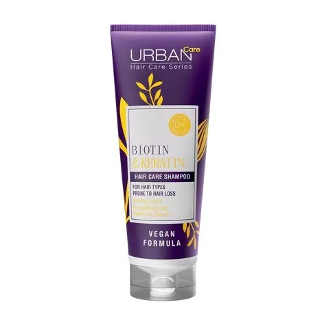 Sampon fara sulfati cu Biotina si Keratina, 250 ml, Urban Care