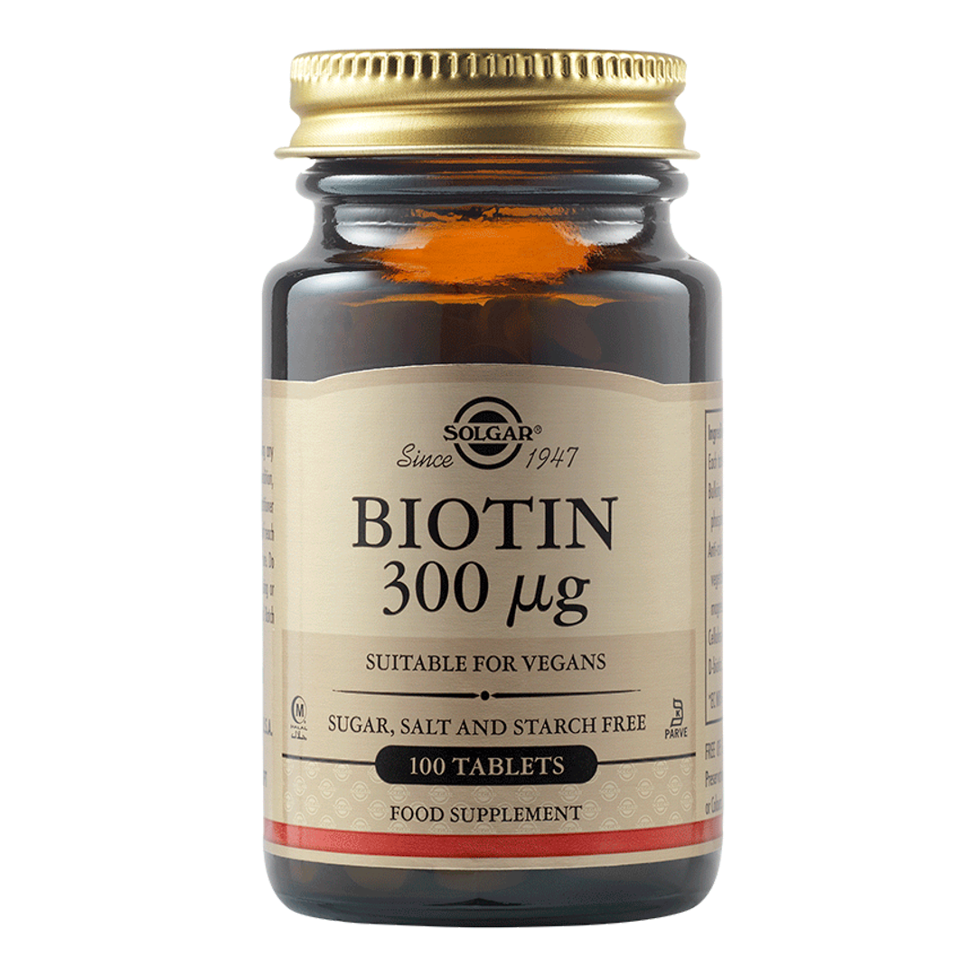 Biotina 300 mcg, 100 tablete, Solgar